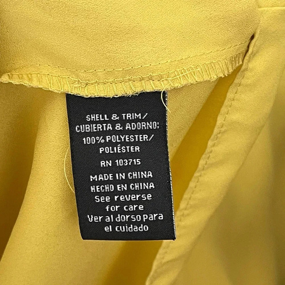 Zac & Rachel Mustard Yellow Top Size XL - Picture 4 of 7